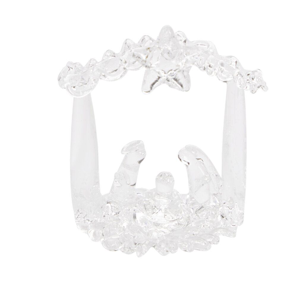Crèche à suspendre en verre H7,5cm (6 modèles)