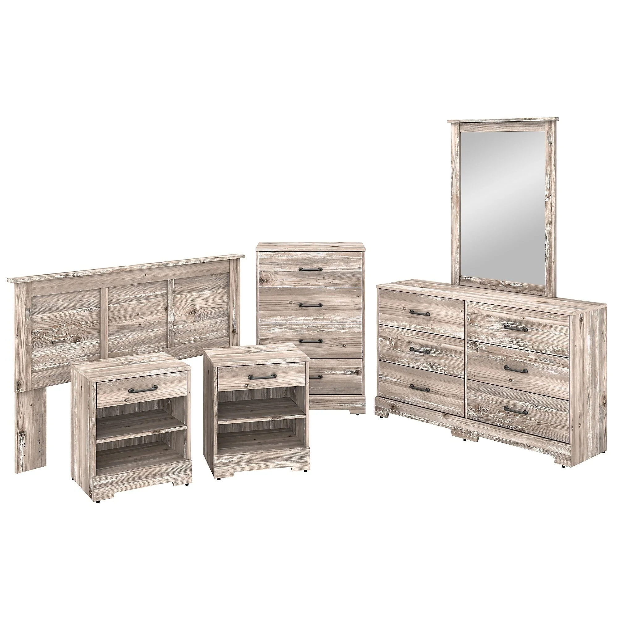 River Brook 6 Piece Full/Queen Bedroom Set