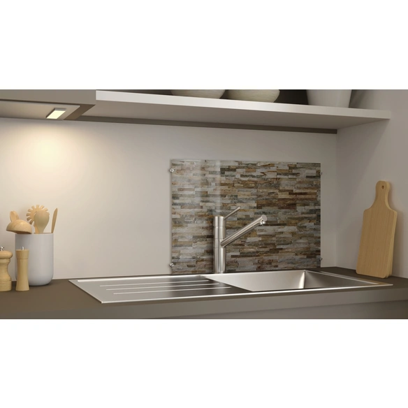 Glasboard »Rocky Wall«, mehrfarbig, Glas