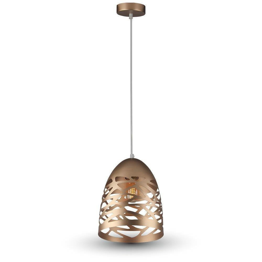Lampa wisząca złoty mat VT-7200 1xE27x60W wym: 130x20x27 cm V-TAC