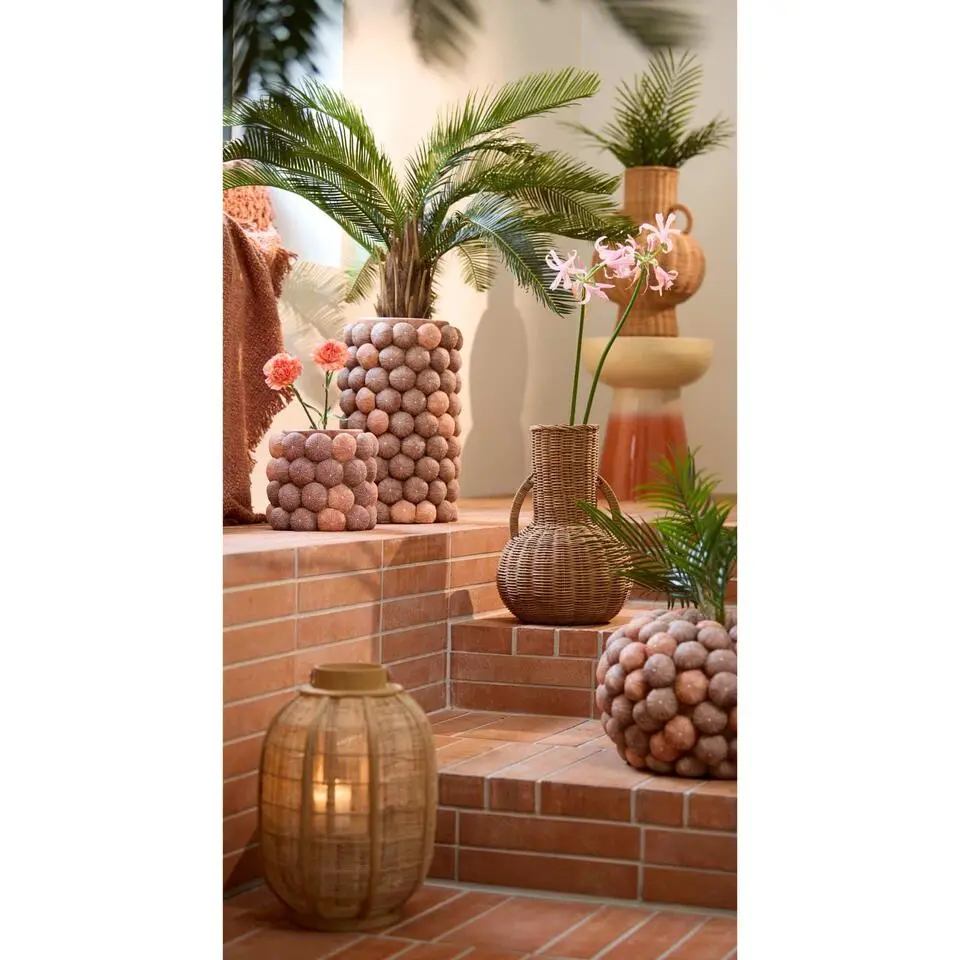 Bijzettafel Rovini - Donker oranje - &Oslash;35cm