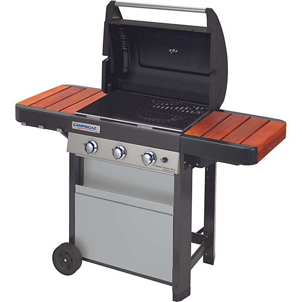 Barbecue gaz horizontal campingaz fonte gris 125 x 65 x 111 cm ustensiles