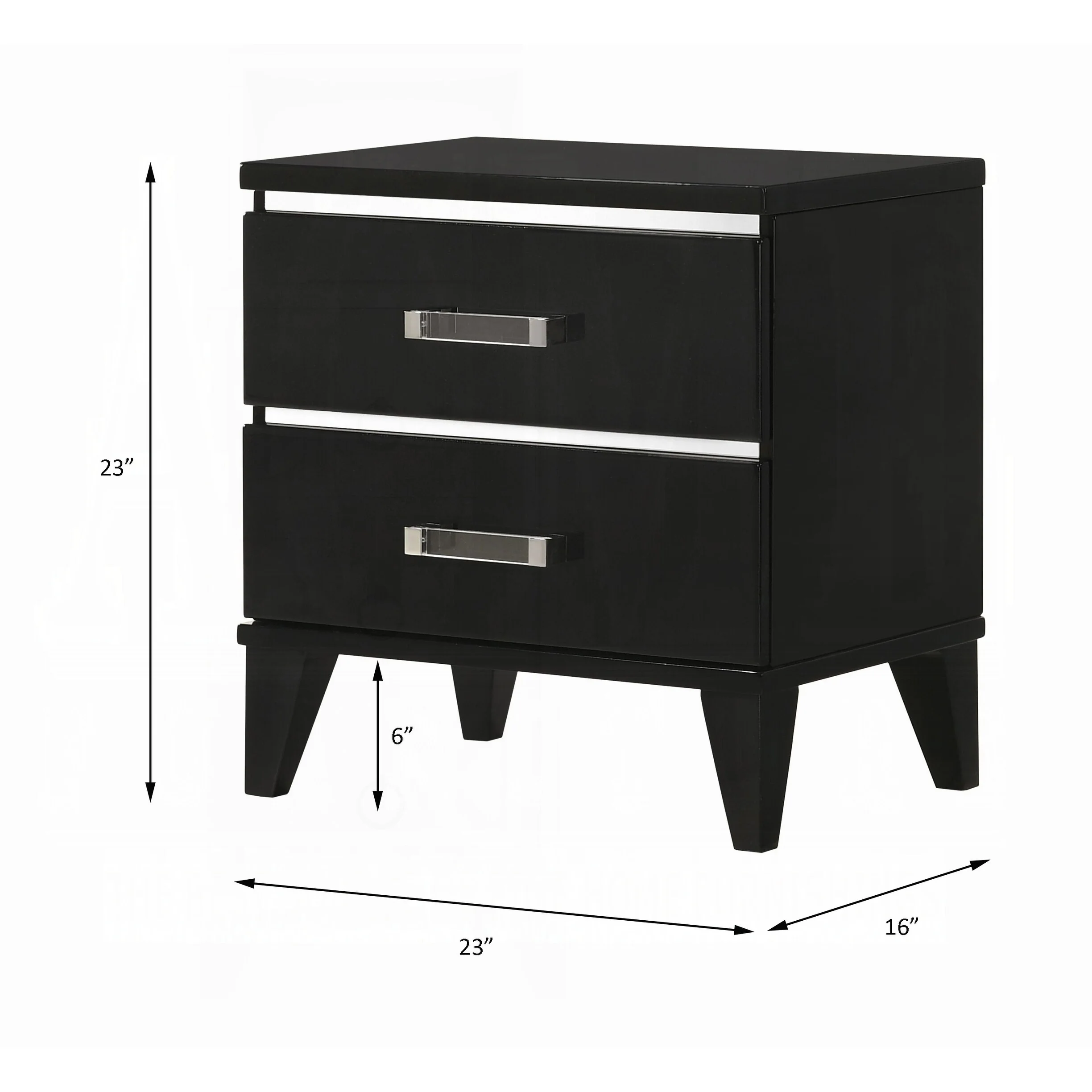 Sophisticated Wooden Nightstand with Stylish Drawers for Bedroom Enhancement