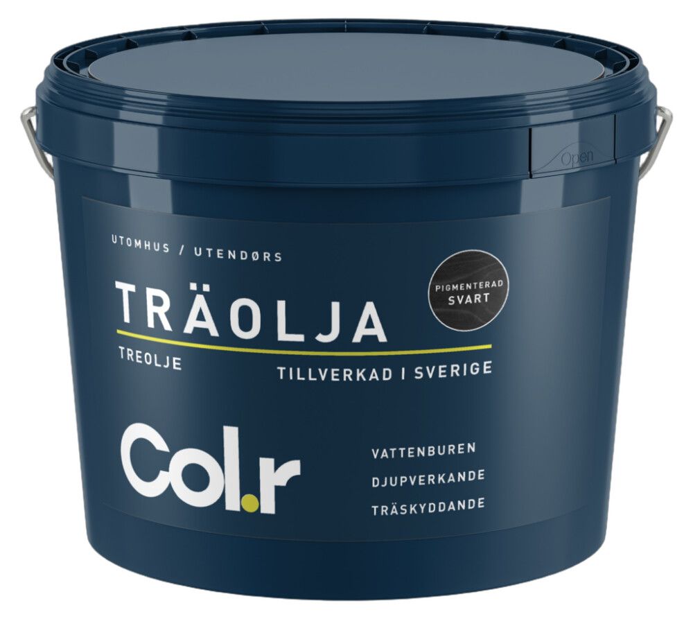 TREOLJE COL.R SVART 3L