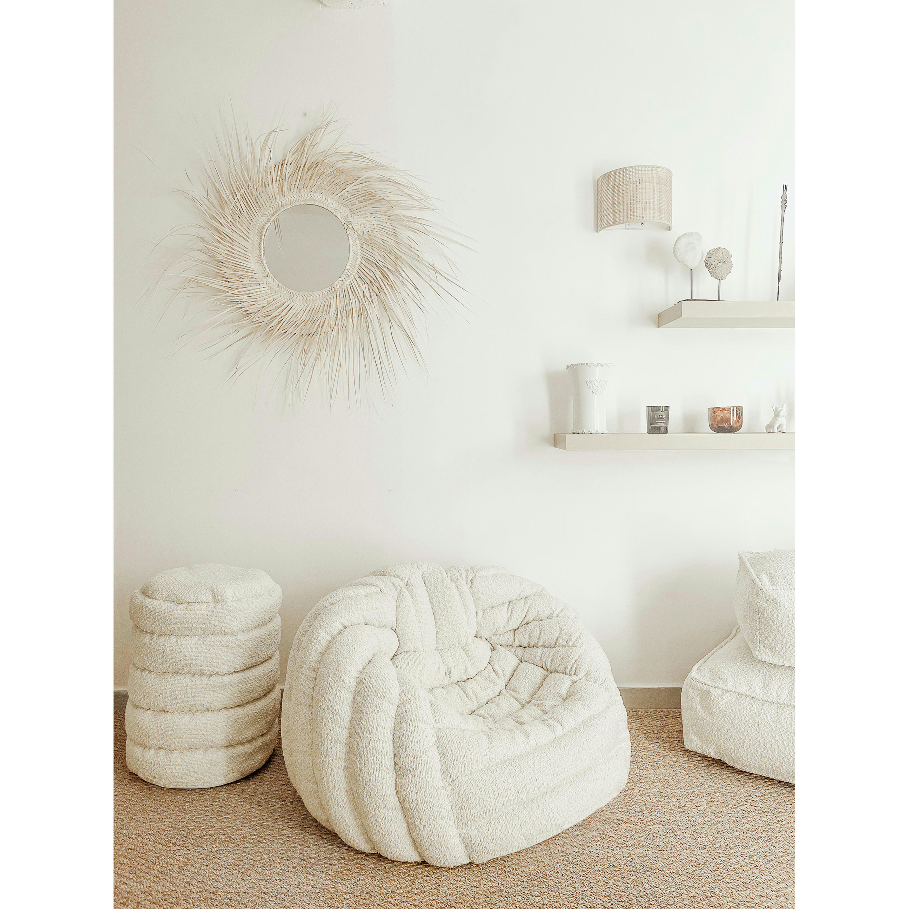 - Pouf XL bouclette