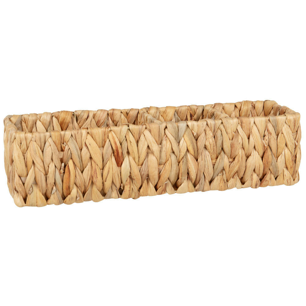 - Rangement de bureau en jacinthe d'eau beige