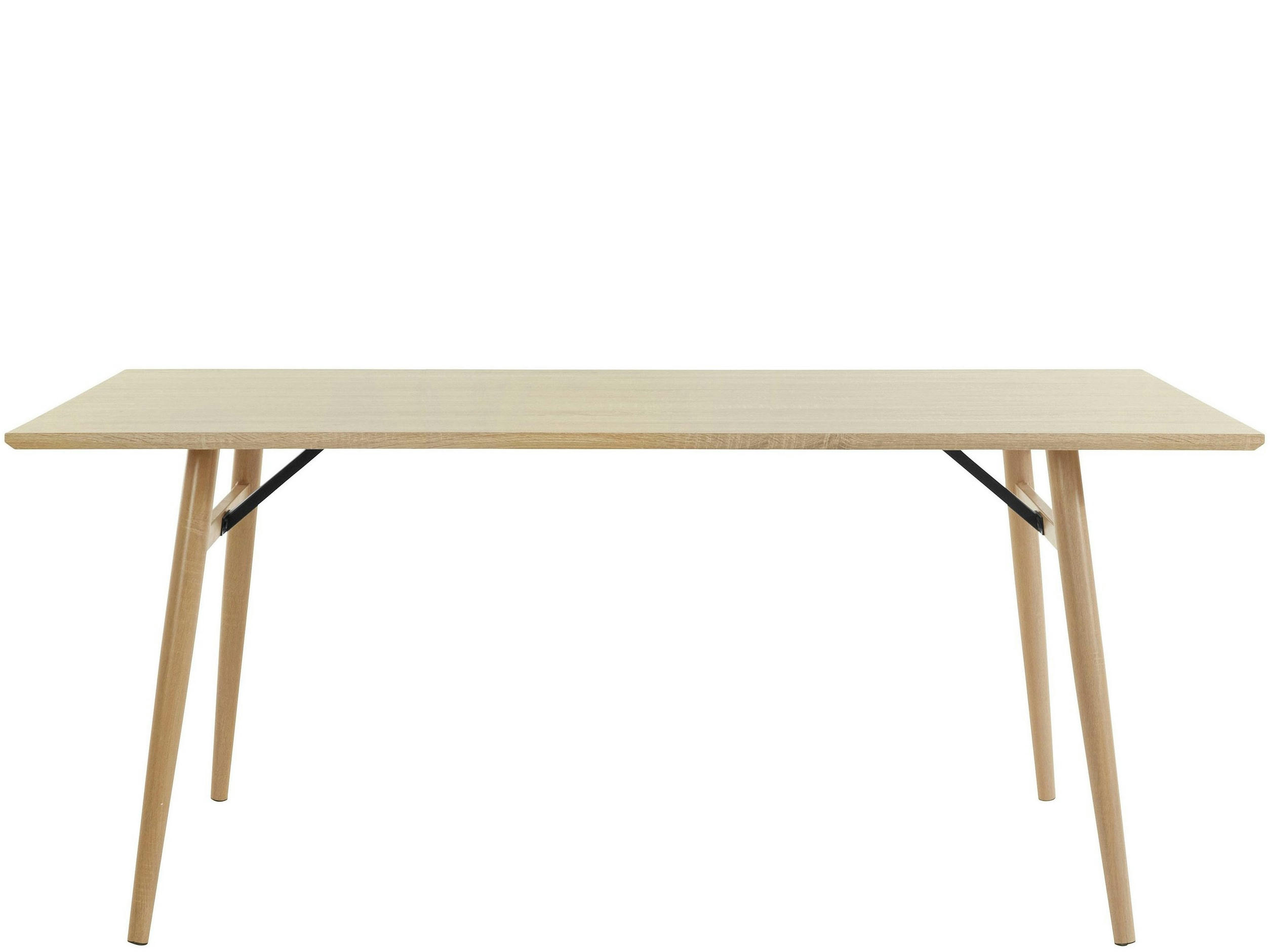 HARRIS - Table à manger 200x100 cm 8 personnes en MDF Nature Chêne