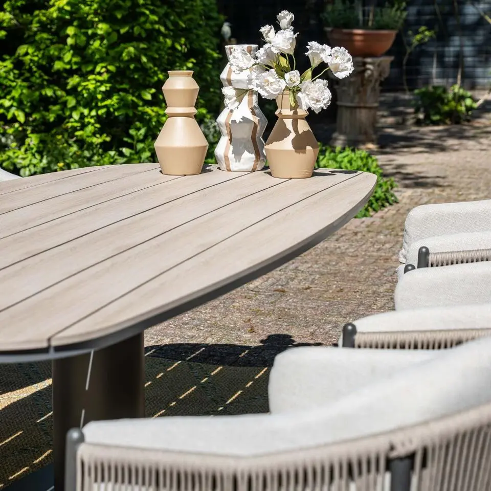Garden Impressions Leona tuintafel 230x110xH72 cm - donker grijs