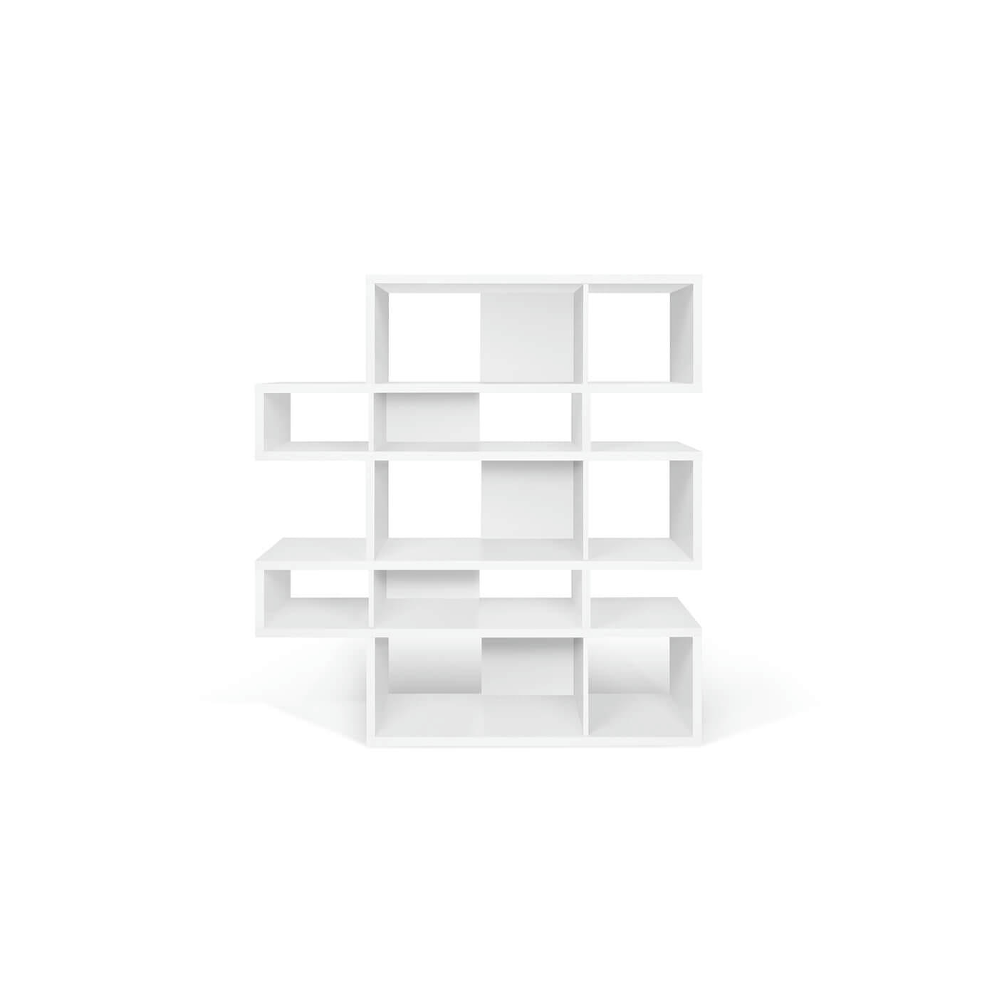 LONDON - Bibliothèque  placage blanc laqué