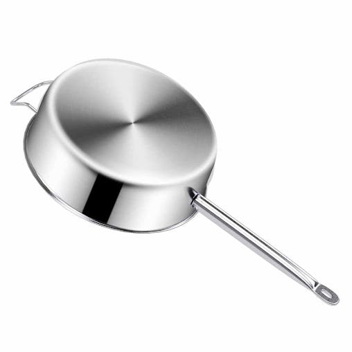 SOGA 28cm Stainless Steel Saucepan Sauce pan with Glass Lid and Helper Handle Triple Ply Base Cookware