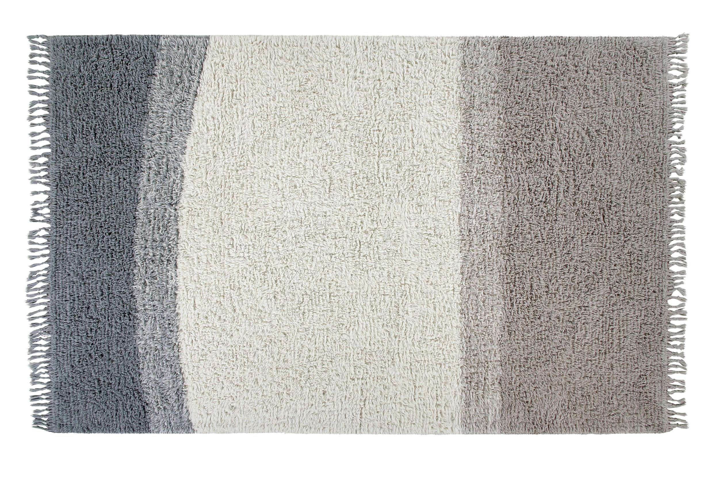FREE YOUR SOUL - Tapis lavable en laine bleu 140x200