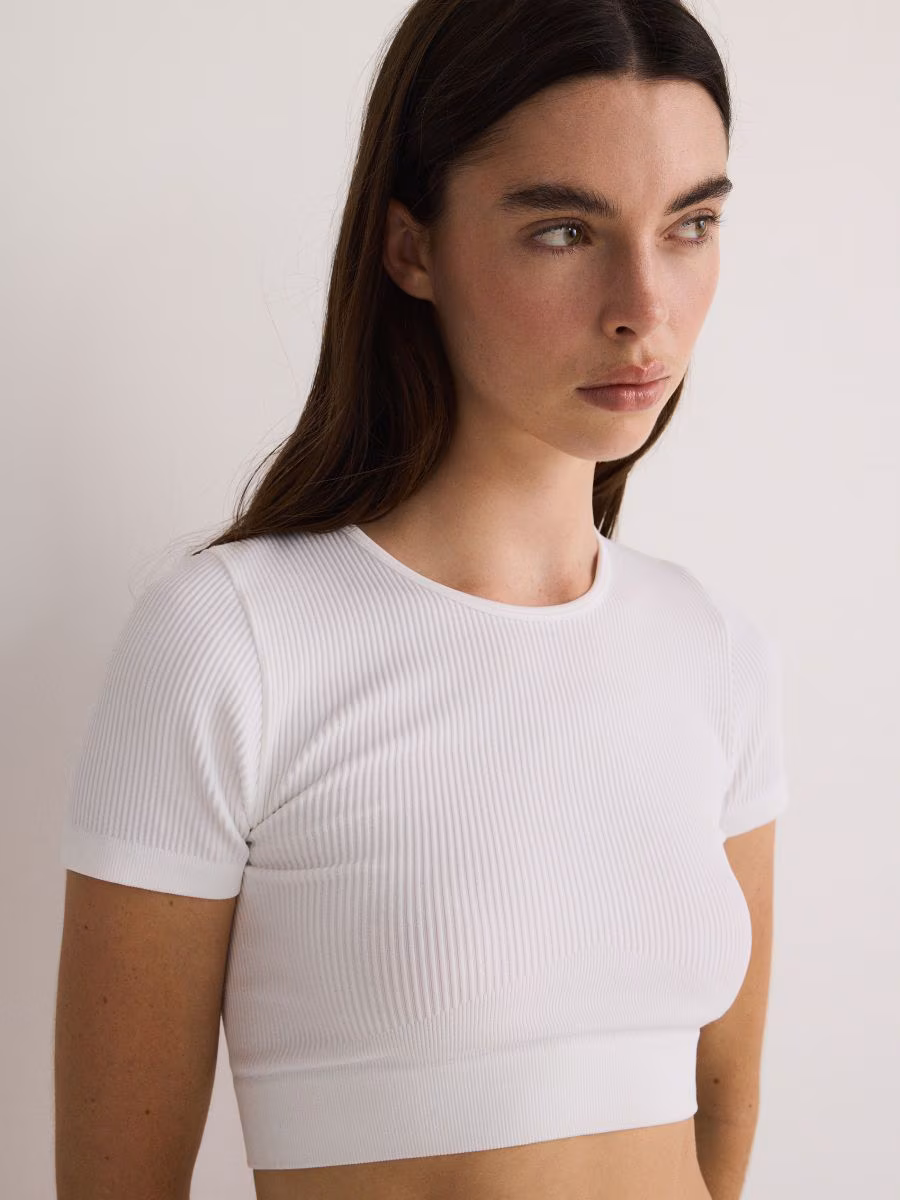Rib Knit T-Shirt