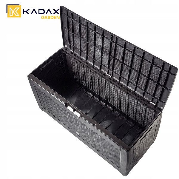 Kadax Skrzynia Ogrodowa Kufer Schowek 310L Brązowa