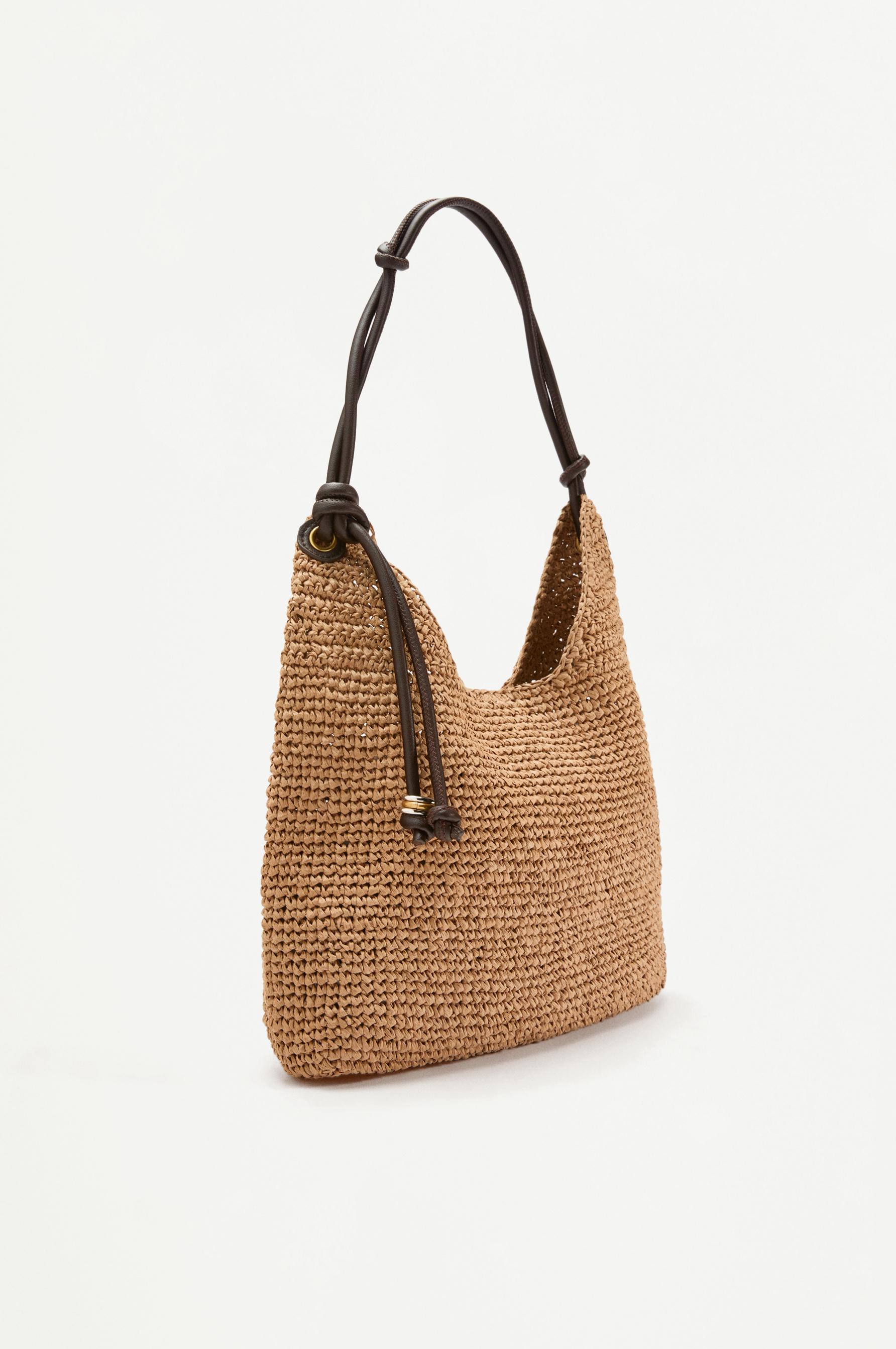 Bolso shopper efecto natural nudos