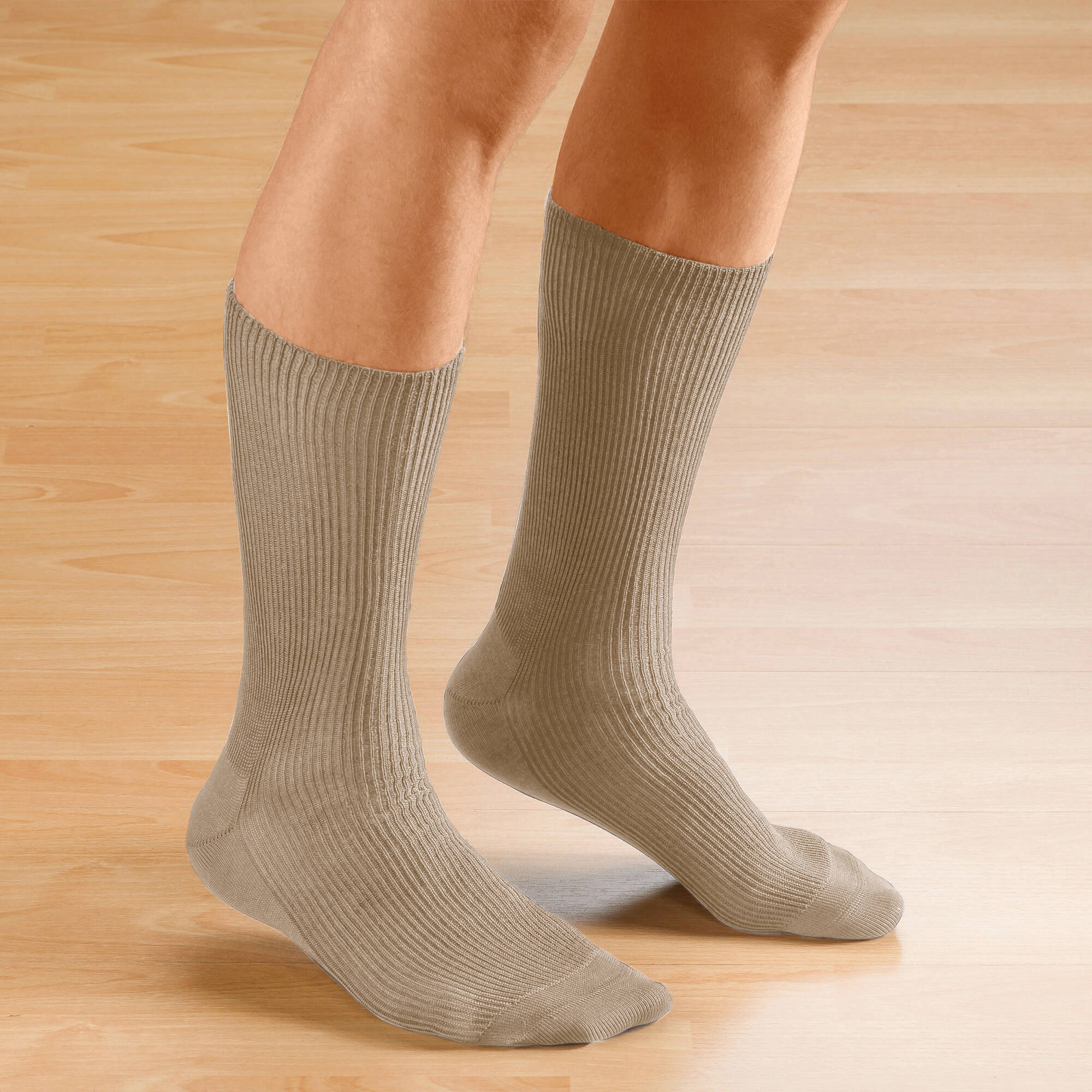 Mi-chaussettes spécial jambes sensibles - lot de 2 paires