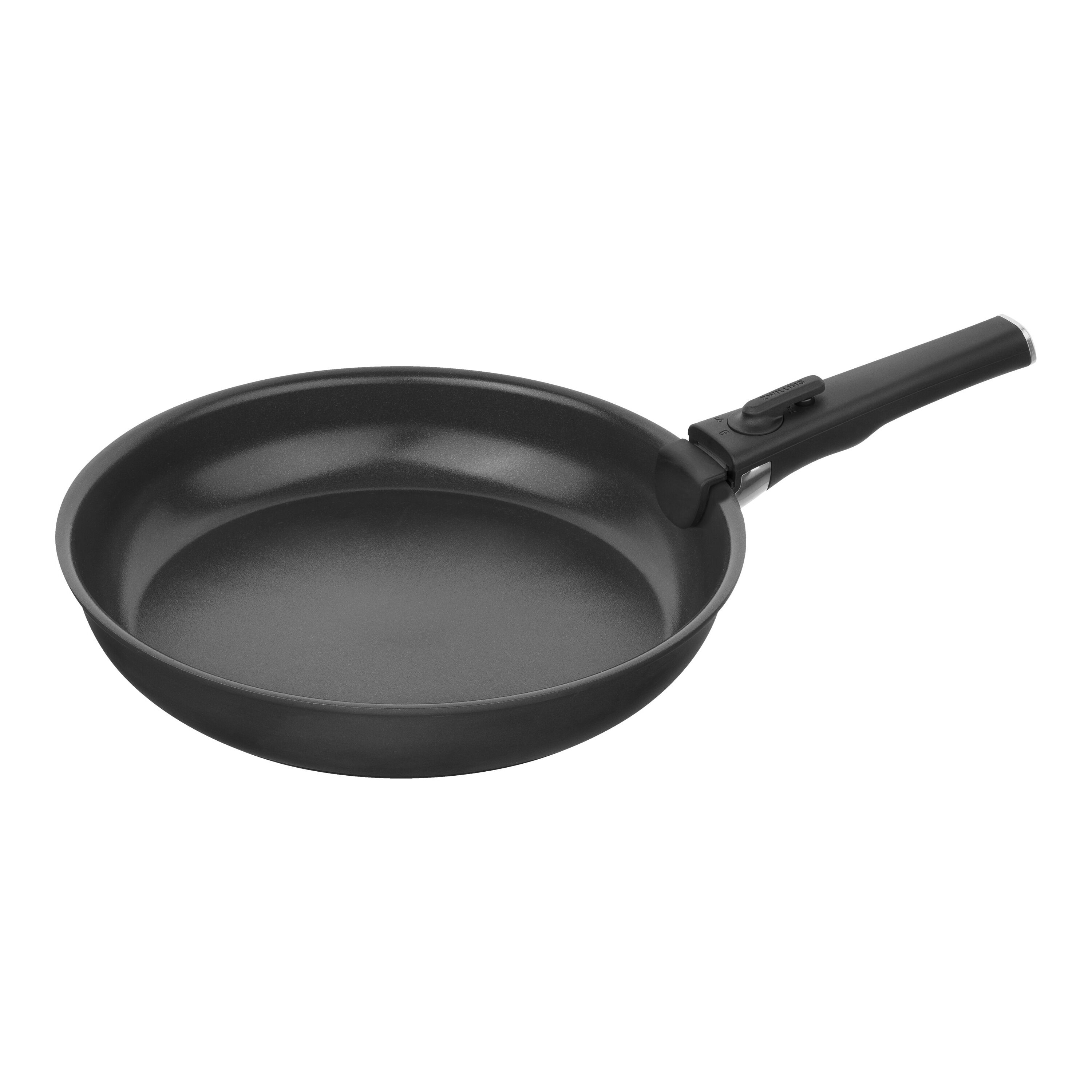3-pcs Aluminium Frying pan set black