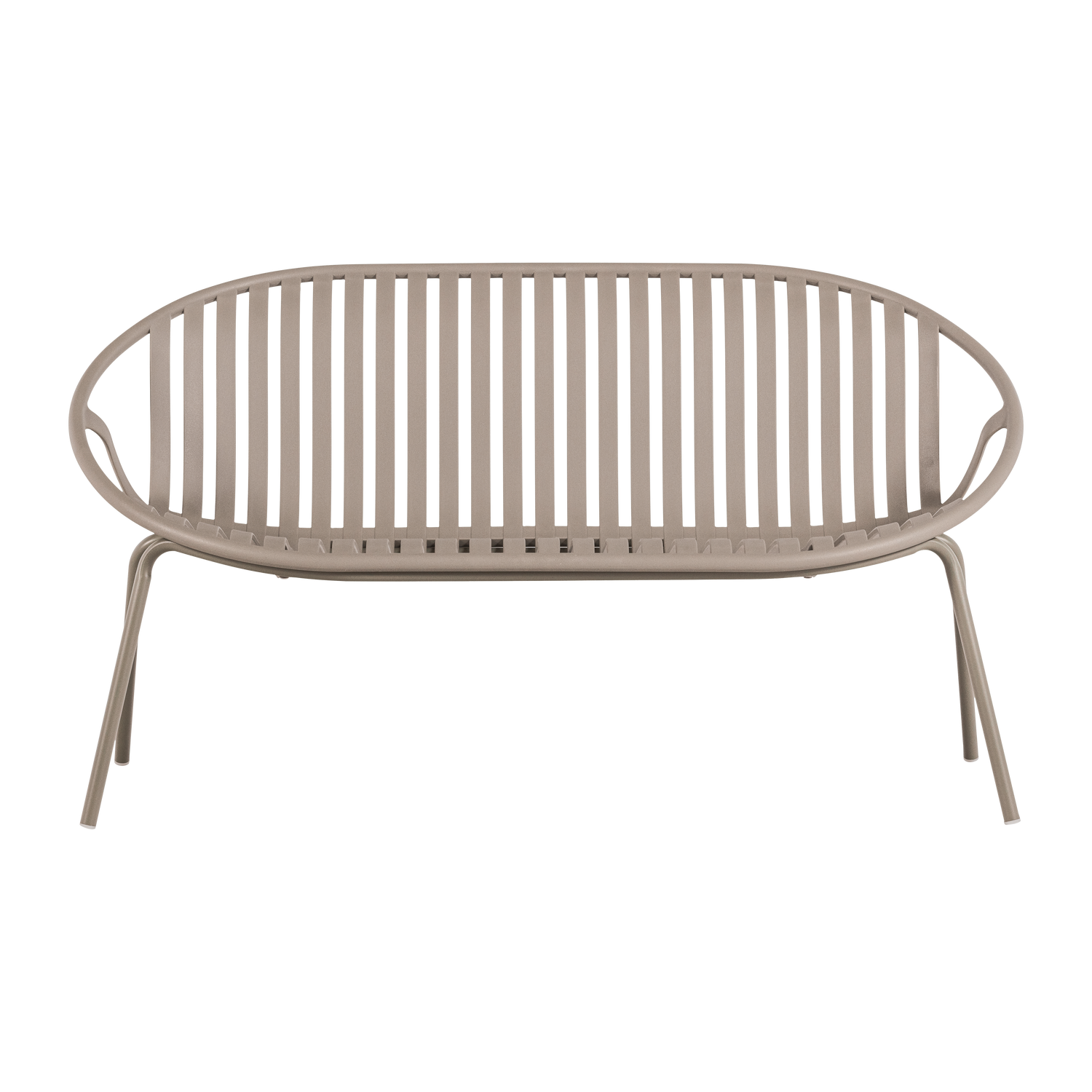 WOOOD bank 2-zits Bruce - Polypropeen/Metaal - Zand - 74x131x74