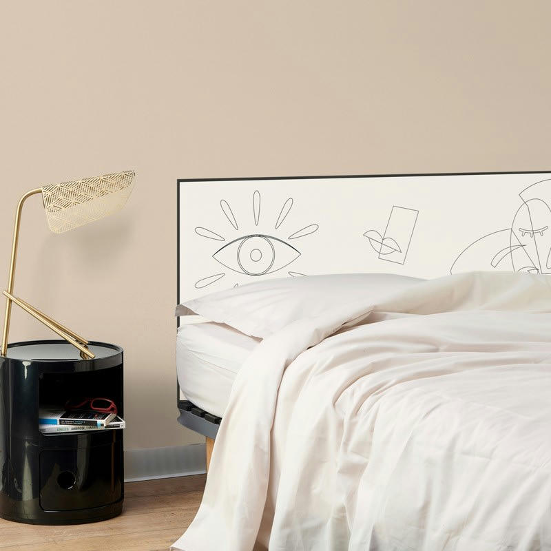 MALAGA NOIR ET BLANC - Tête de lit L160xH 70cm