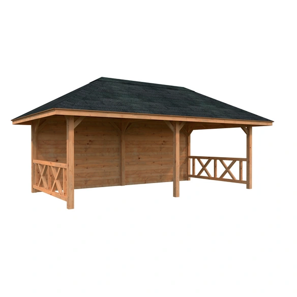 Pavillon »Bianca Set 108«, BxHxT: 588 x 319 x 300 cm, Braun