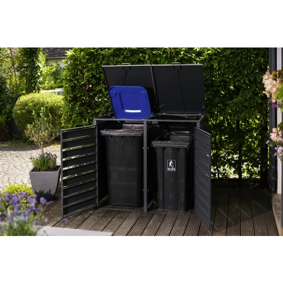 Mülltonnenbox, 480 l, Anthrazit