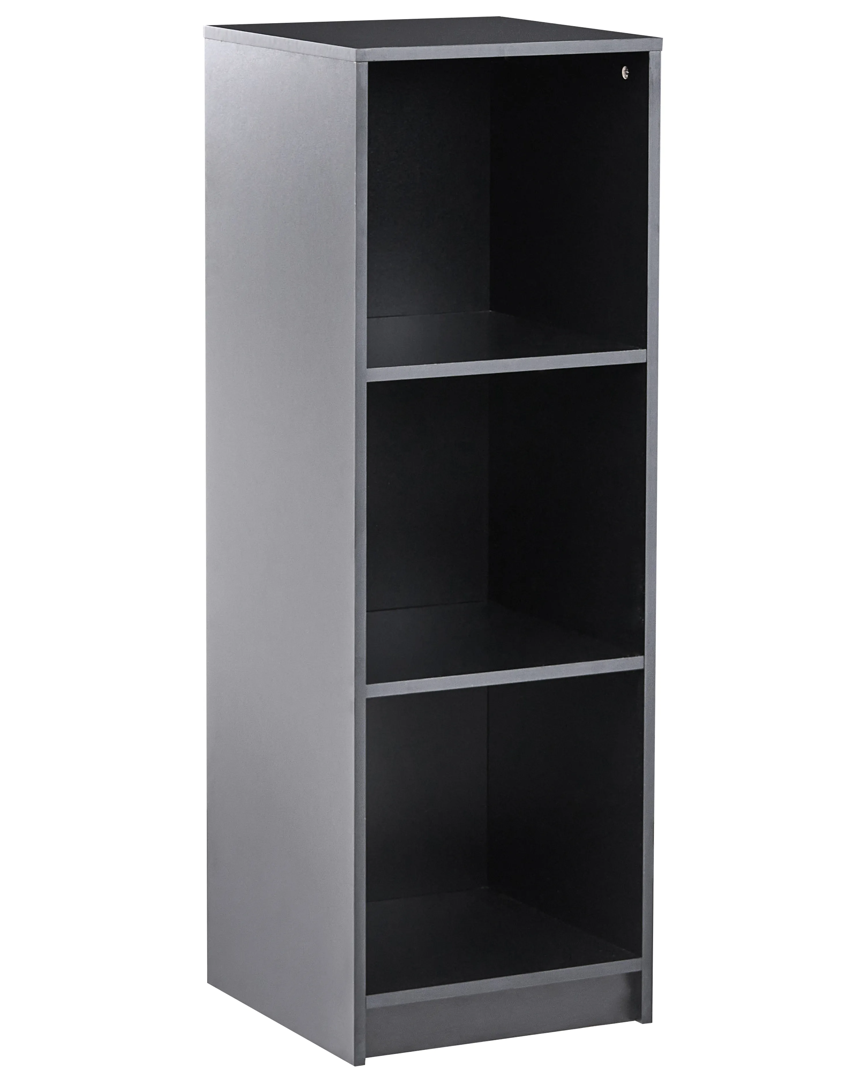 3 Tier Bookcase ZEHNA 117 cm Black