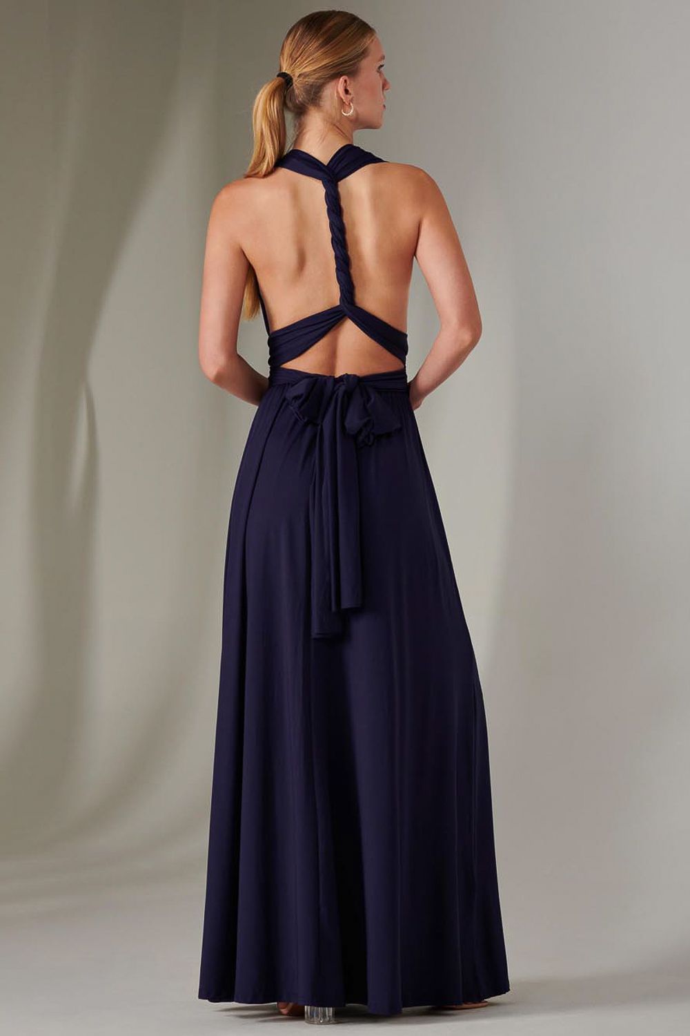 Jolie Moi Halter Neck Maxi Bridesmaid Dress