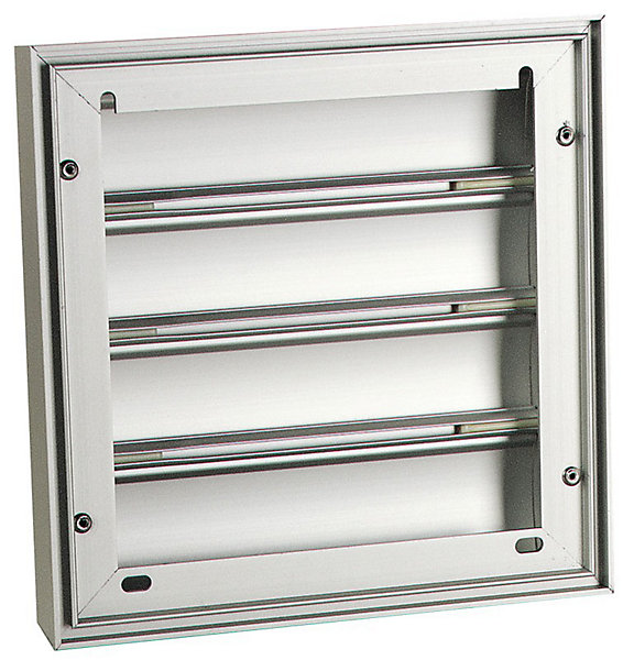 Grille de hotte 210x210mm aluminium gris RAL9006 - RENSON - 10114