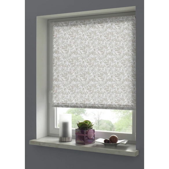 Rollo »EASYFIX«, hellgrau|taupe, Polyester