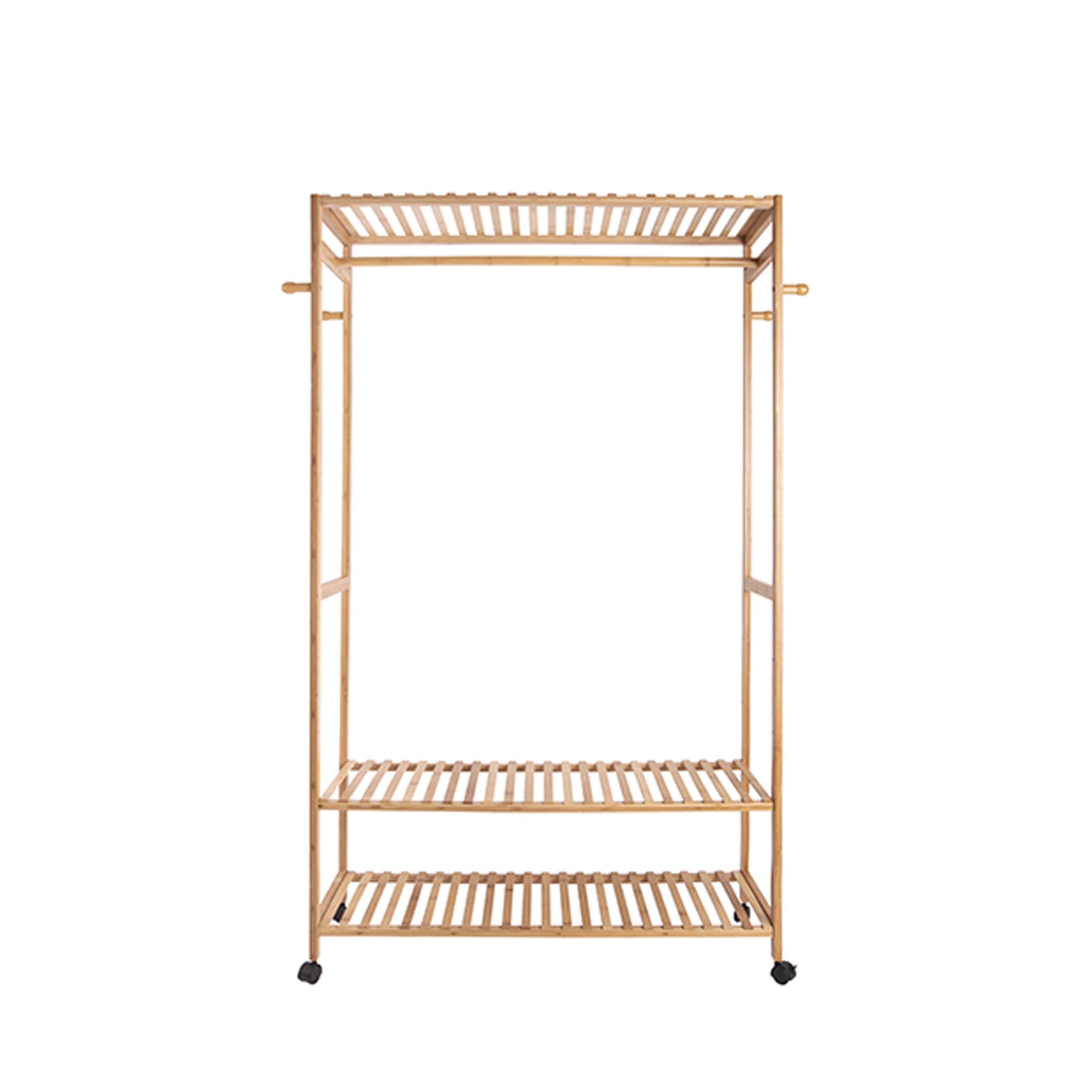 Leitmotiv kapstok Bamboo - bruin - 35x112.5x165cm