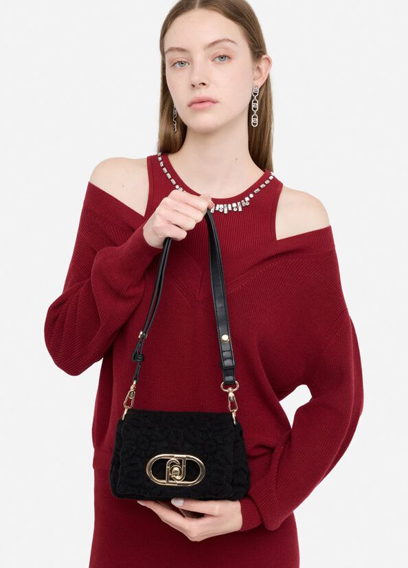 Borsa LaPuffy piccola con ricamo