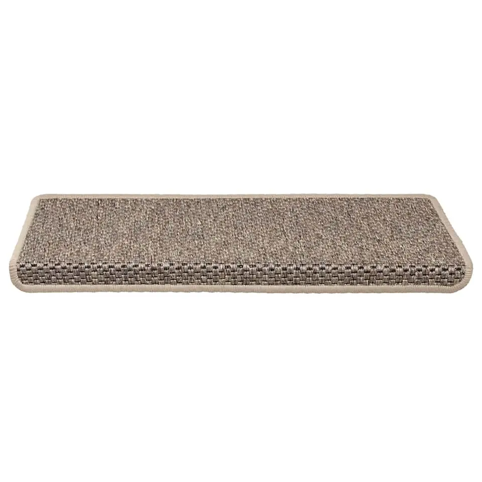 vidaXL - Trapmat - Beige - Stof - 15 stuks