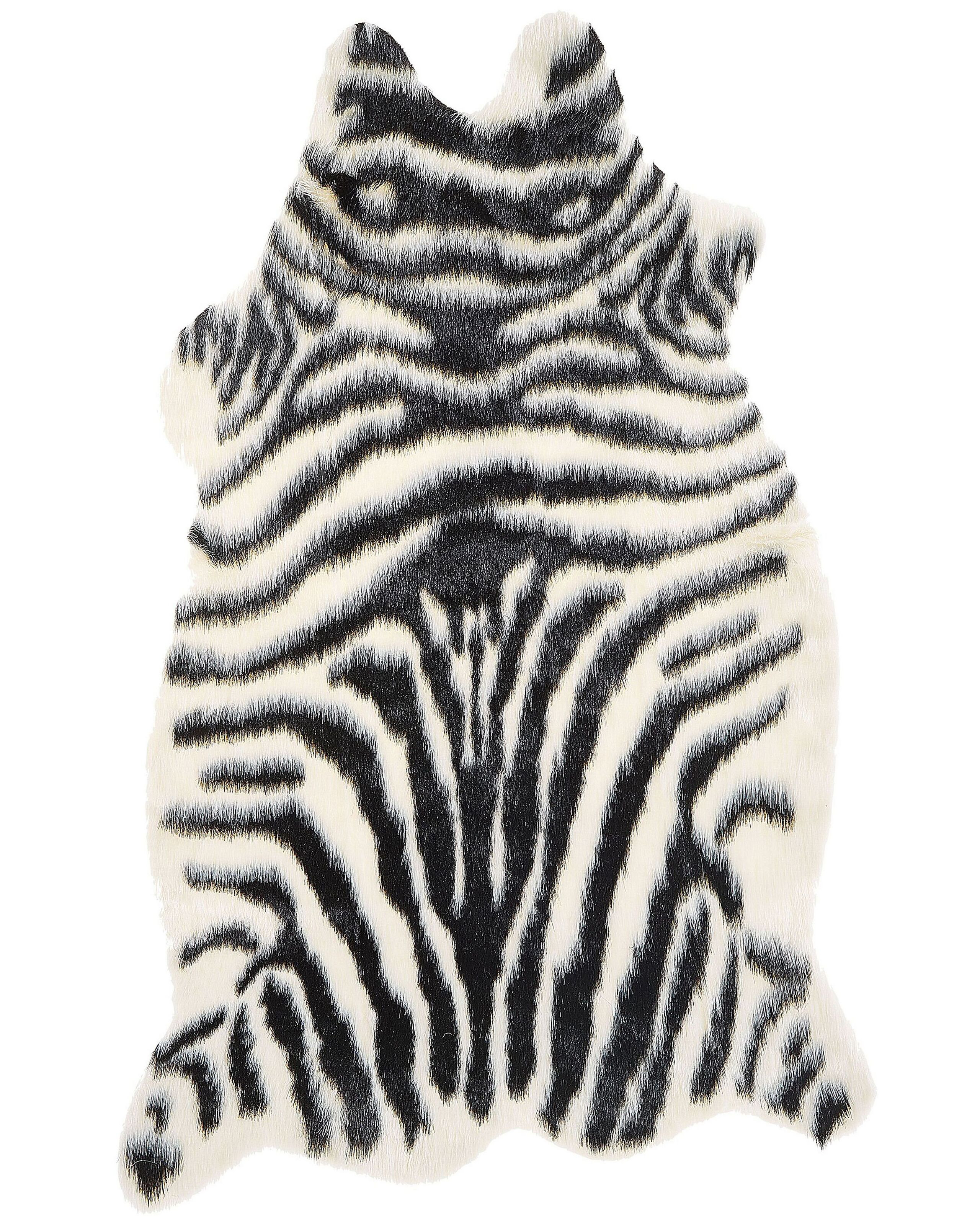 Dywan zebra do salonu czarny