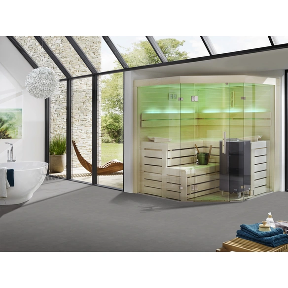 Vinylboden, BxL: 465 x 935 mm, grau