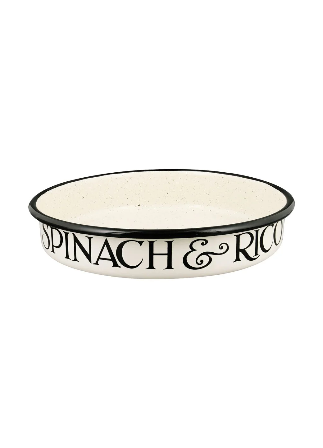 Black Toast Medium Summer Enamel Pie Dish