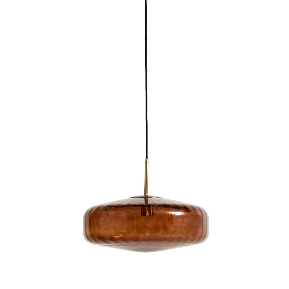 vtwonen hanglamp Pleat - bruin - Ø30cm