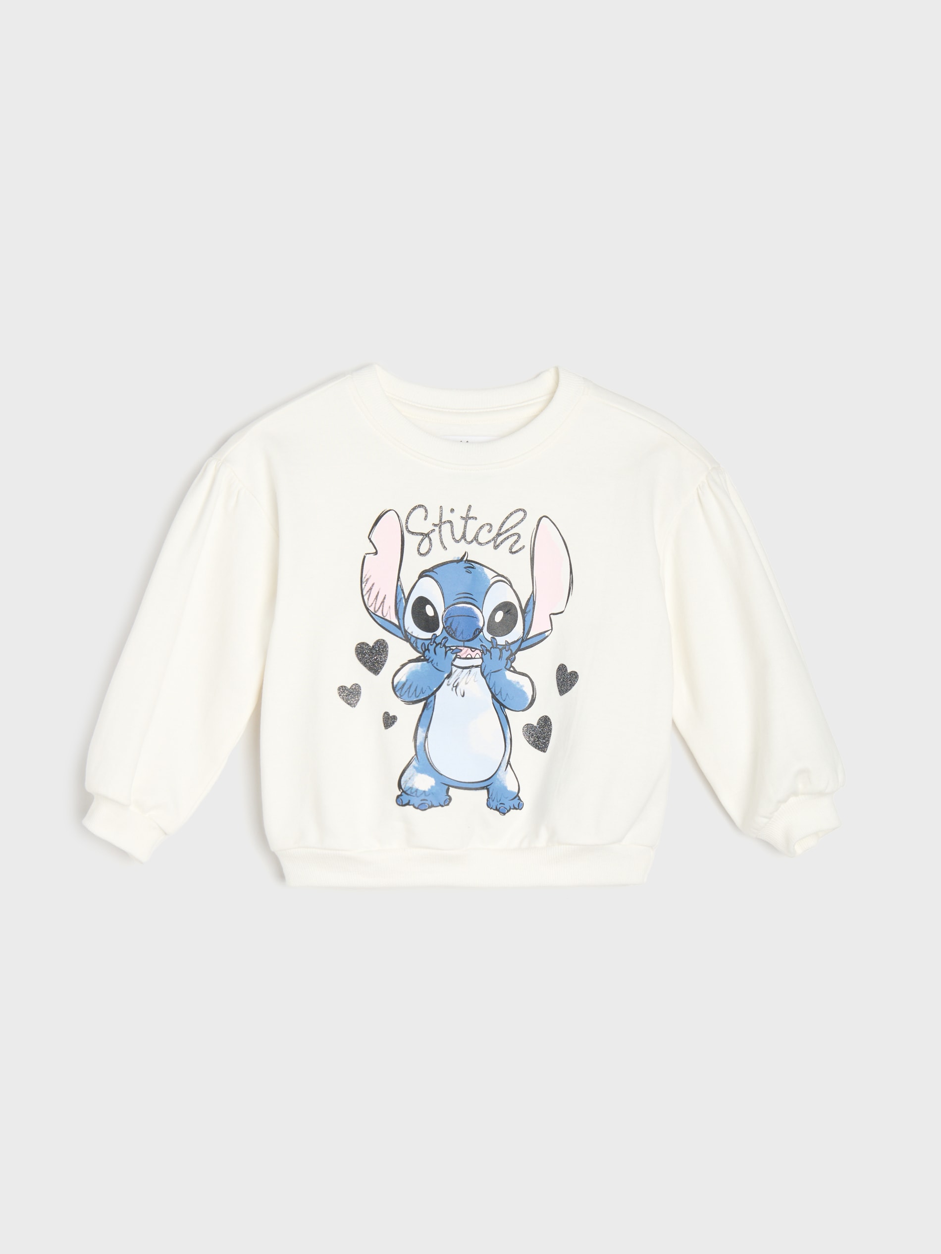 Bawełniana bluza crewneck z nadrukiem Stitch
