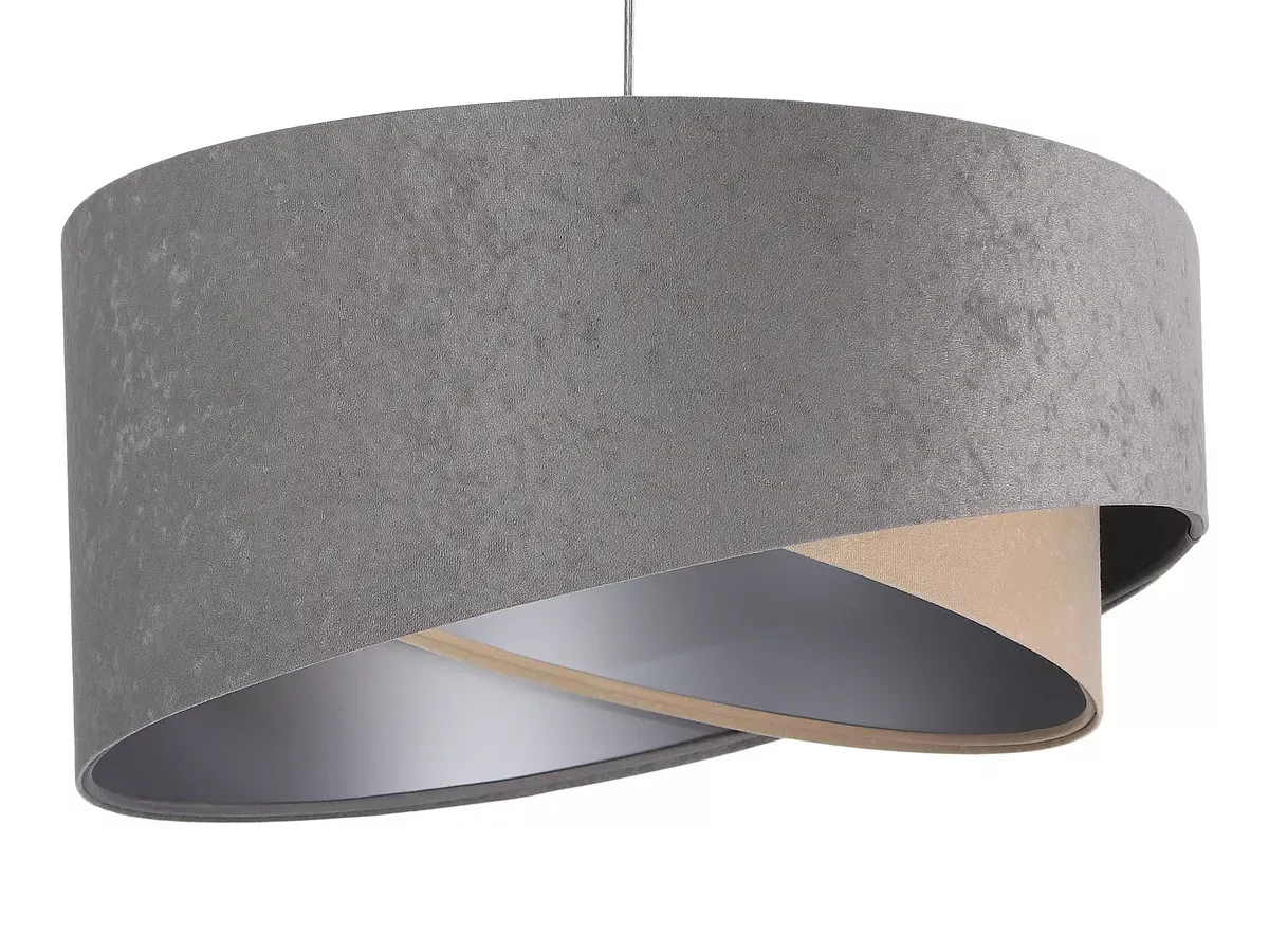 Lampa wisząca SILVERY szara/beżowa/srebrna