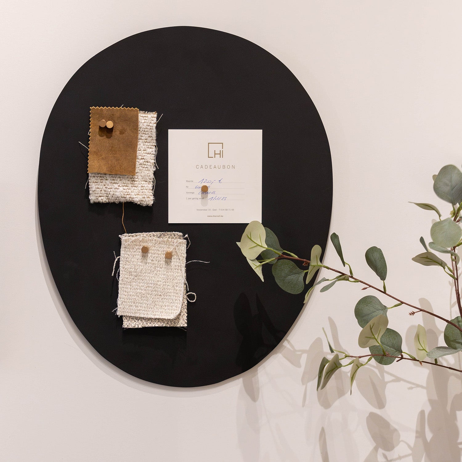 Atmooz Munia Magneetbord – 48x58cm – Zwart – Incl. 10 Magneten