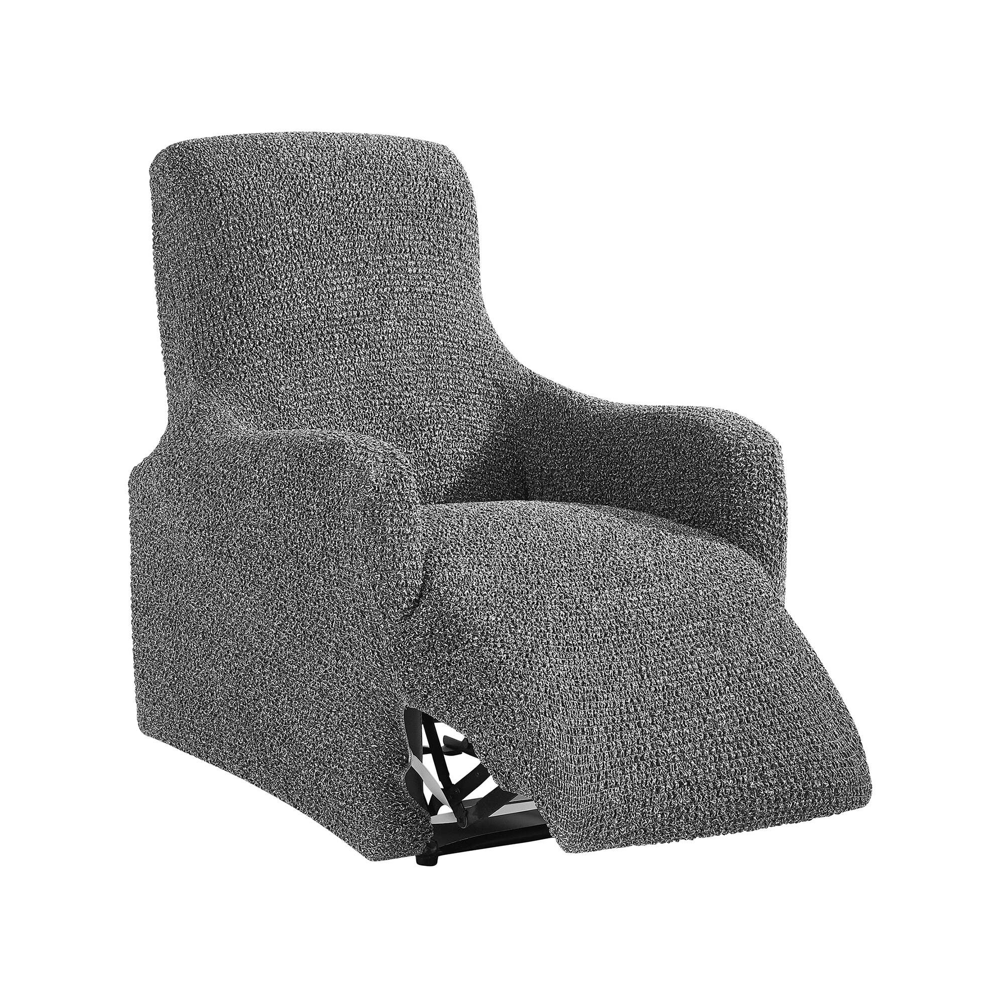 Housse bi-extensible imprimée gaufrée pour fauteuil relax
