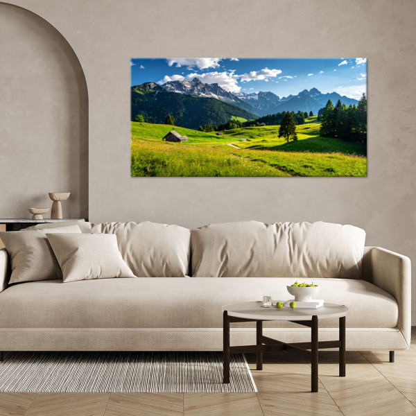 Obraz do salonu sypialni biura, Krajobraz góry doliny natura 80x40