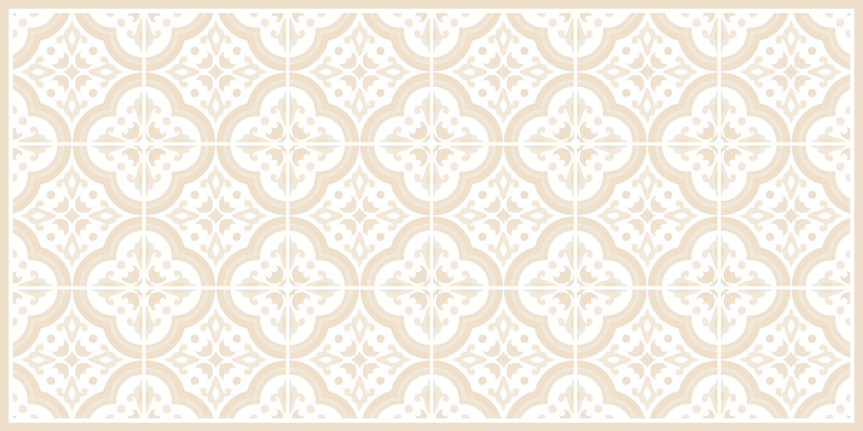 LISBONA - Tapis en vinyl cuisine sable lisbonne 48x98 cm