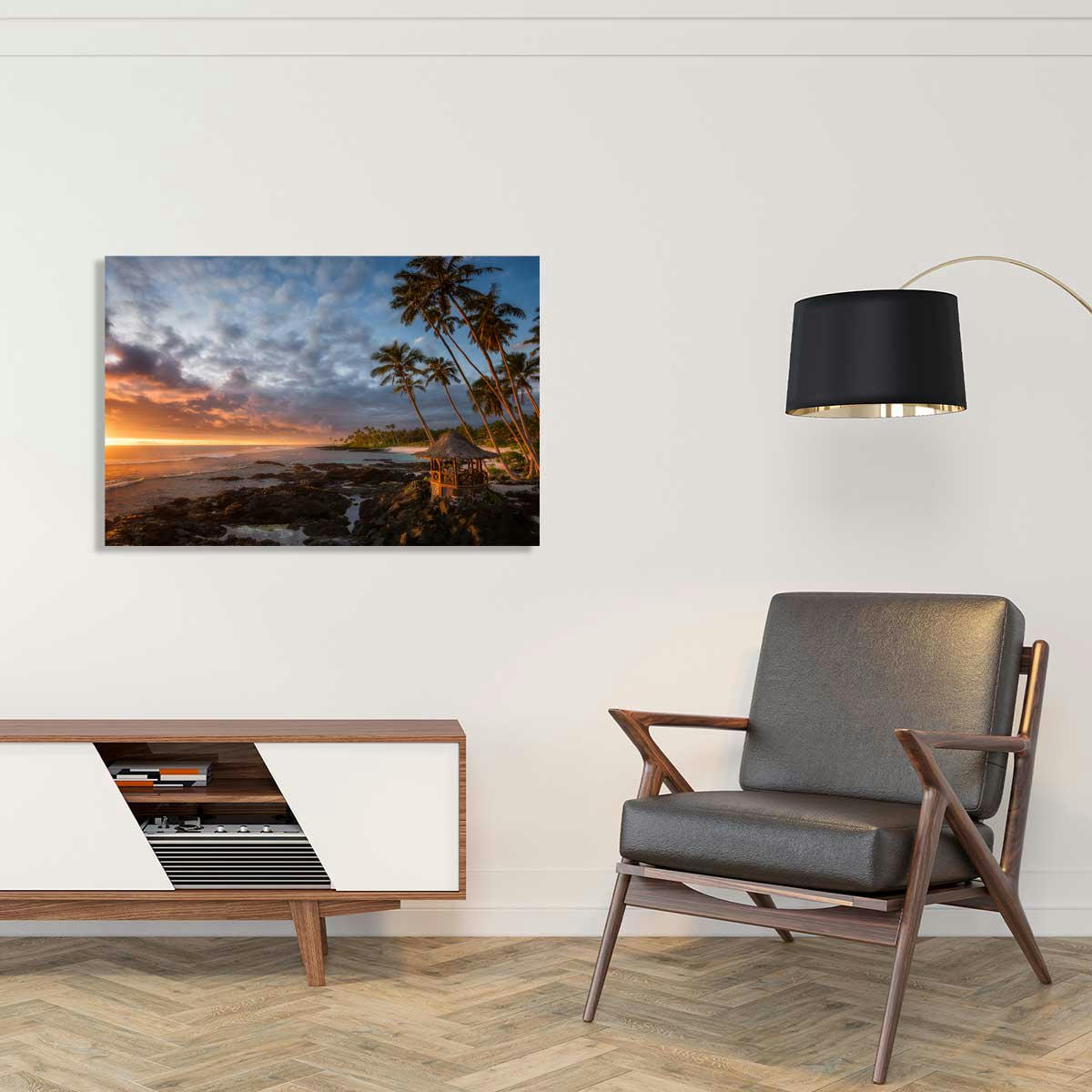 - Tableau paradis beach imprimé sur alu 45x30cm