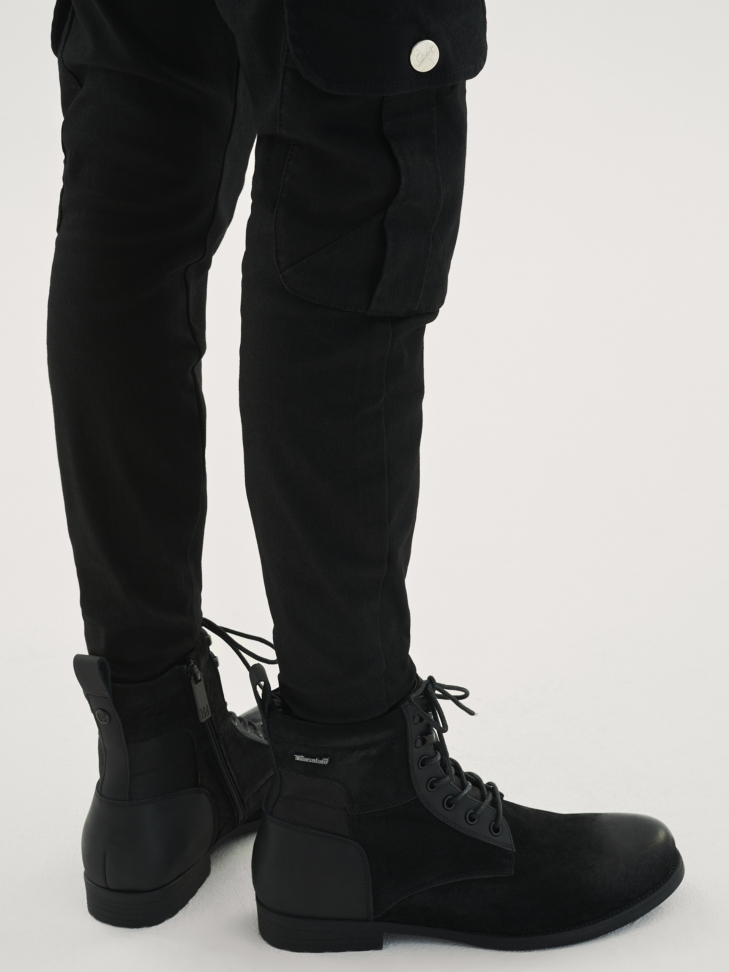 Men's black boots