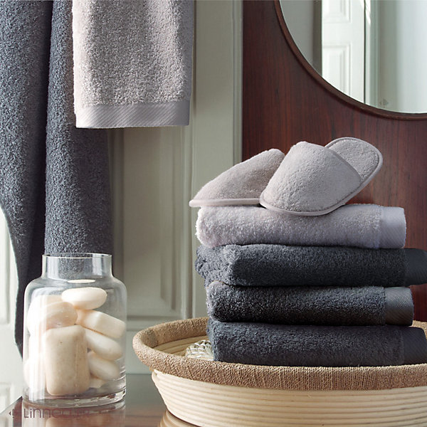 Drap de douche 70x140 cm coton peigné ALBA argent