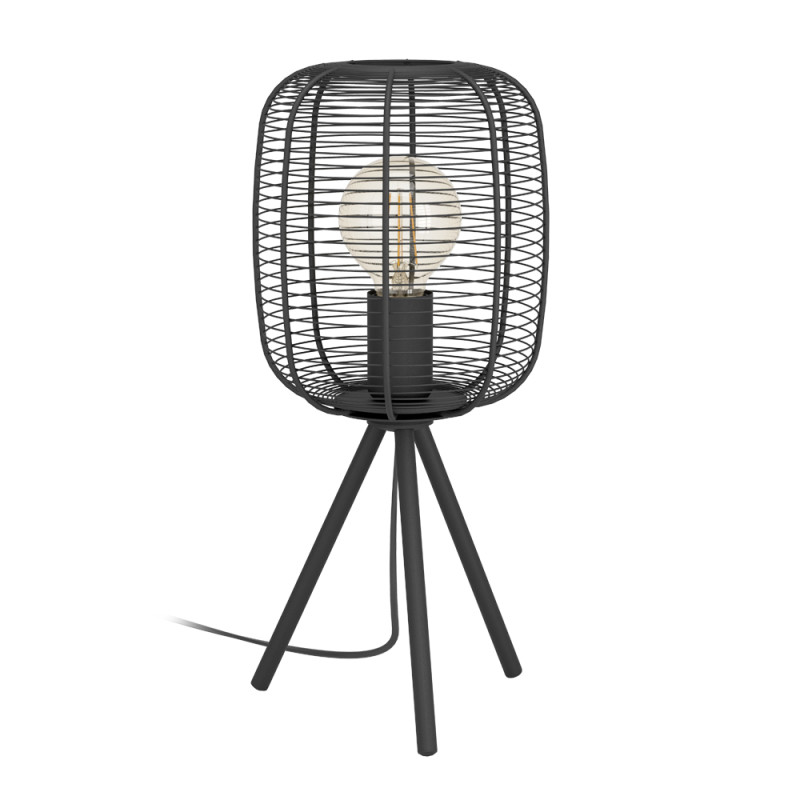 Lampe de table Rinroe noire E27 40 W EGLO