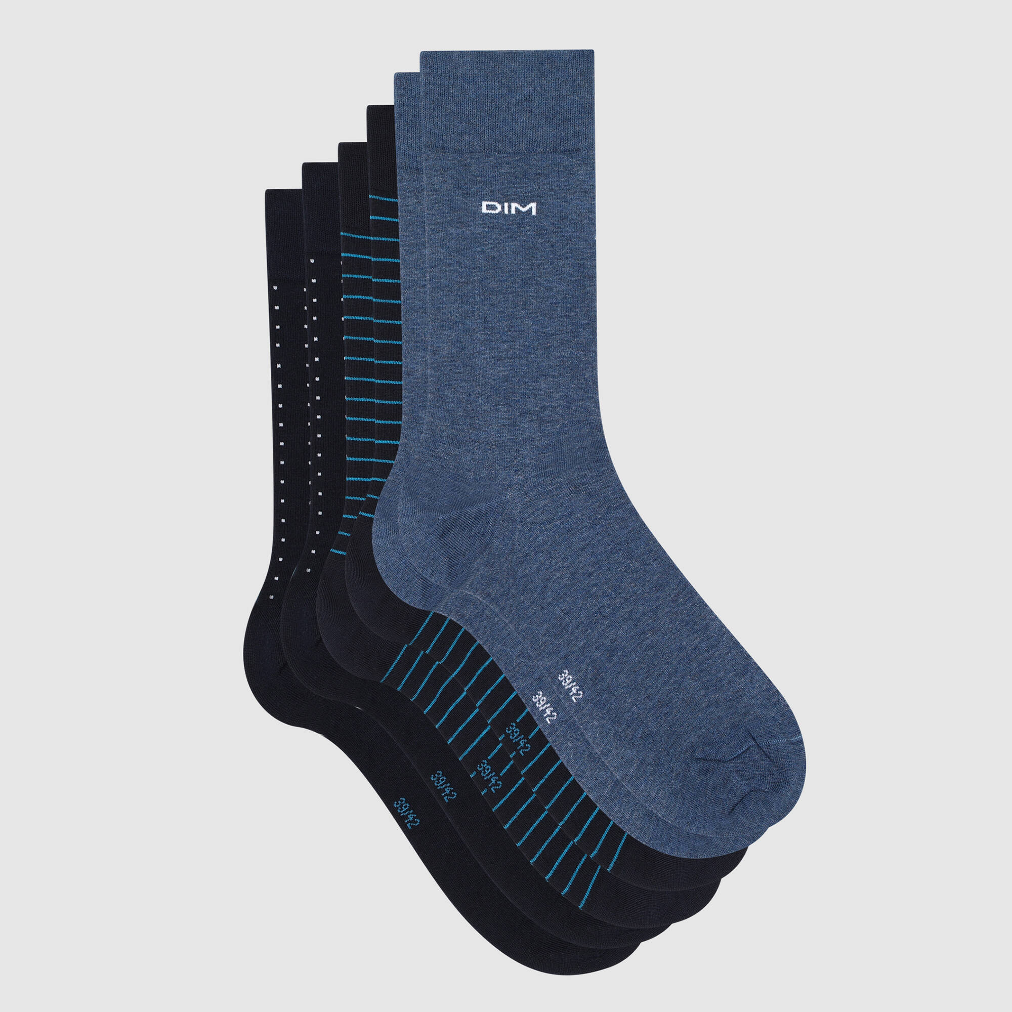 Mi-chaussettes "Coton Style" - lot de 3 paires