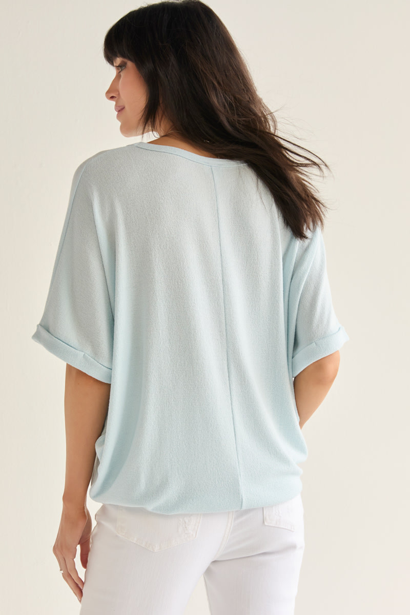 Annabeth Crew Neck Dolman Tee