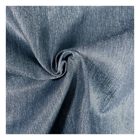 Blue Cotton Stretch Denim Fabric by the Metre