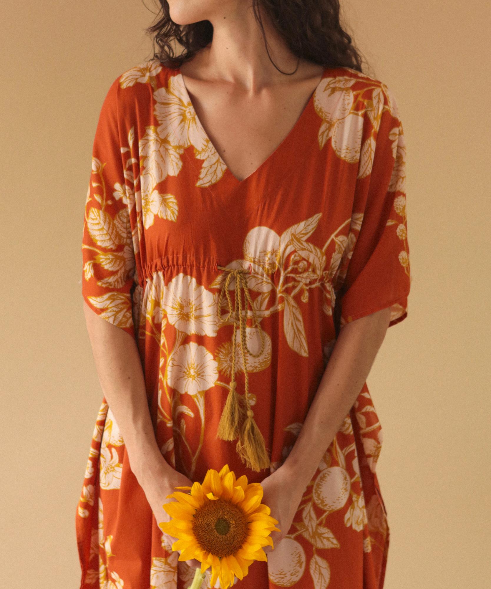 Kaftan Emilia Toile d' Oranger - 100% coton
