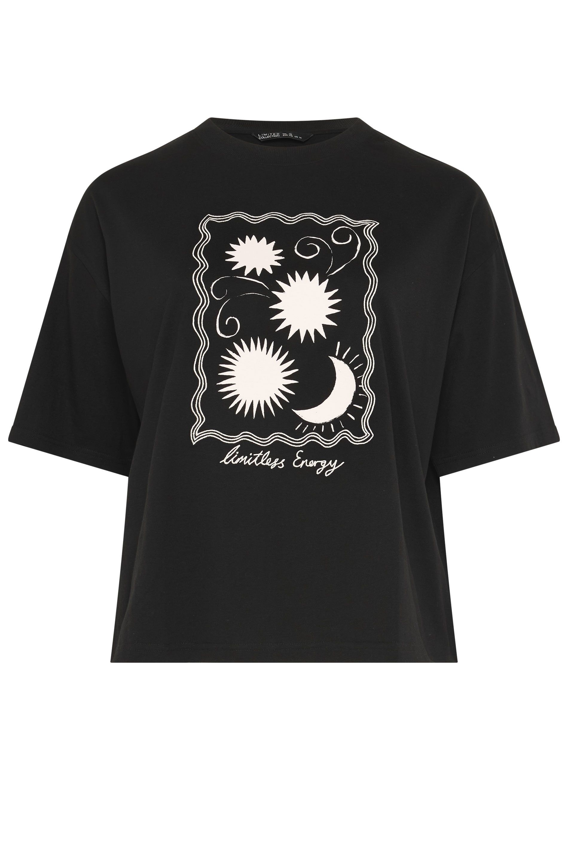 Yours Embroidered Sun Graphic T-Shirt